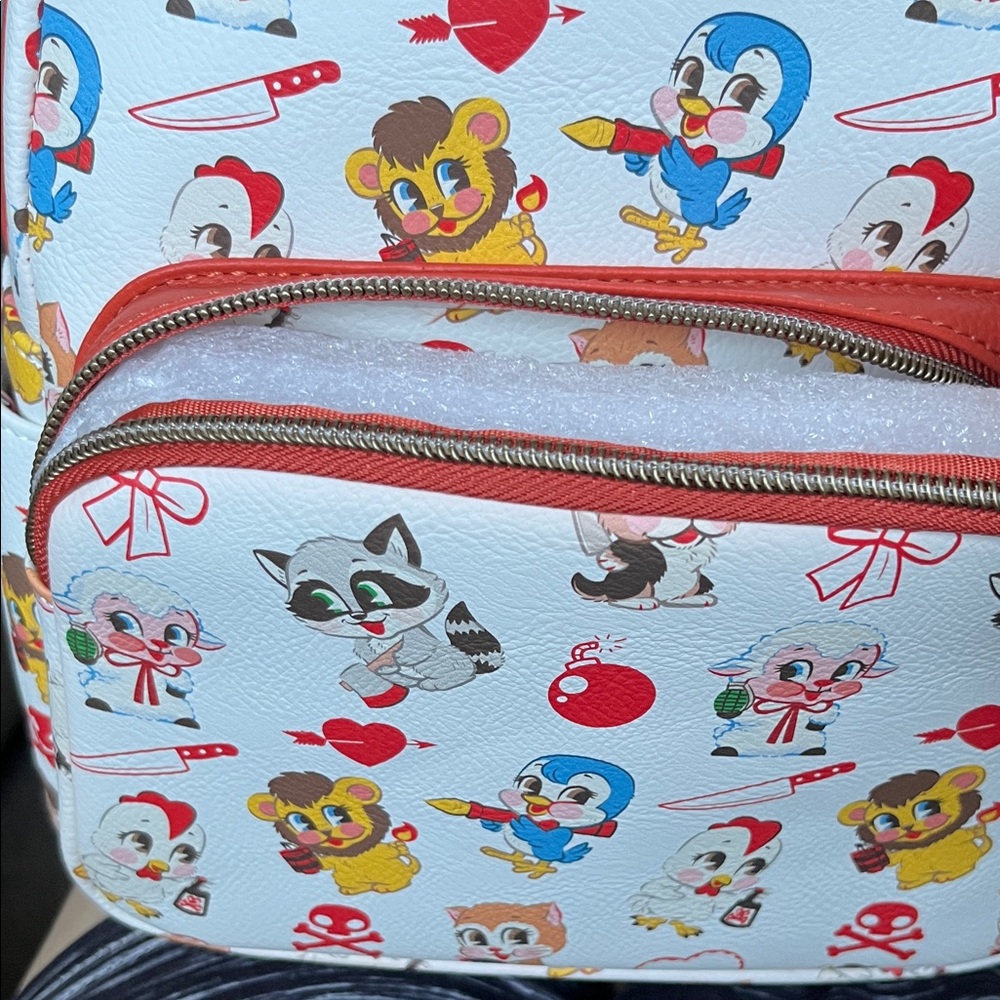 Funko Kids Cartoon Character Backpack - White and Red - Picture 6 of 11